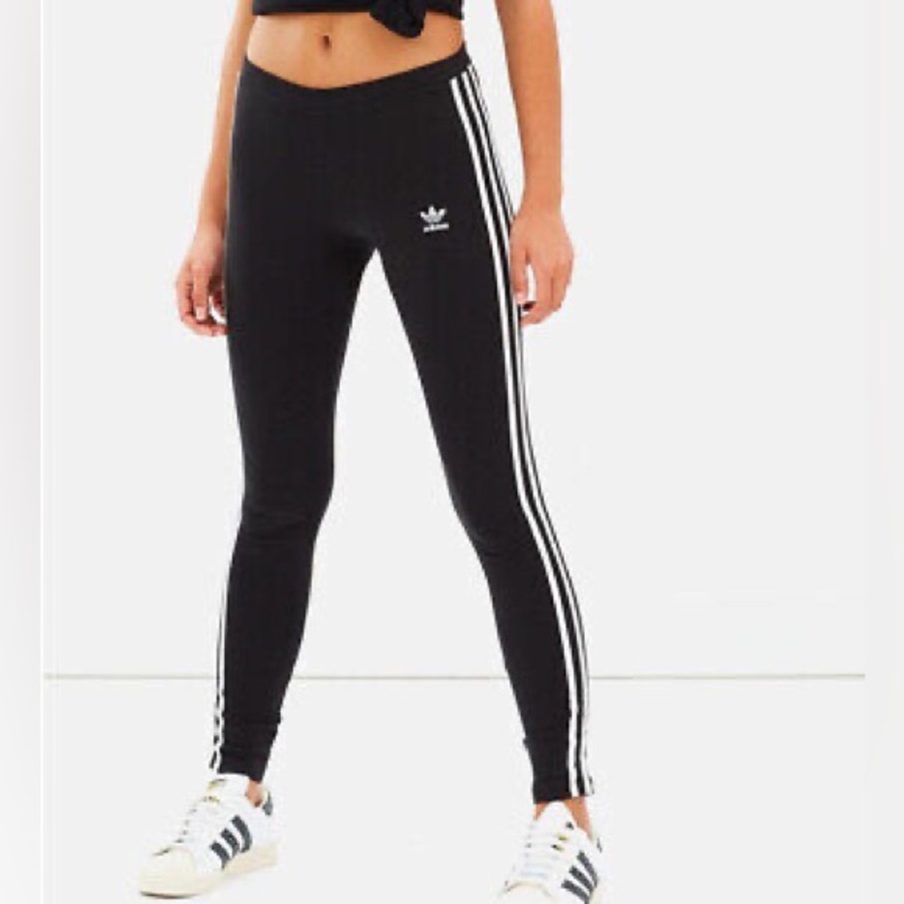 Adidas Three Stripe Leggings- Size M